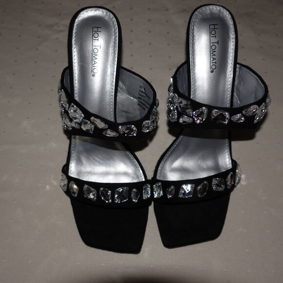 BRAND NEW HOT TOMATO WOMENS BLACK DRESS SHOES PUMPS SIZE 10M - Picture 2 of 8